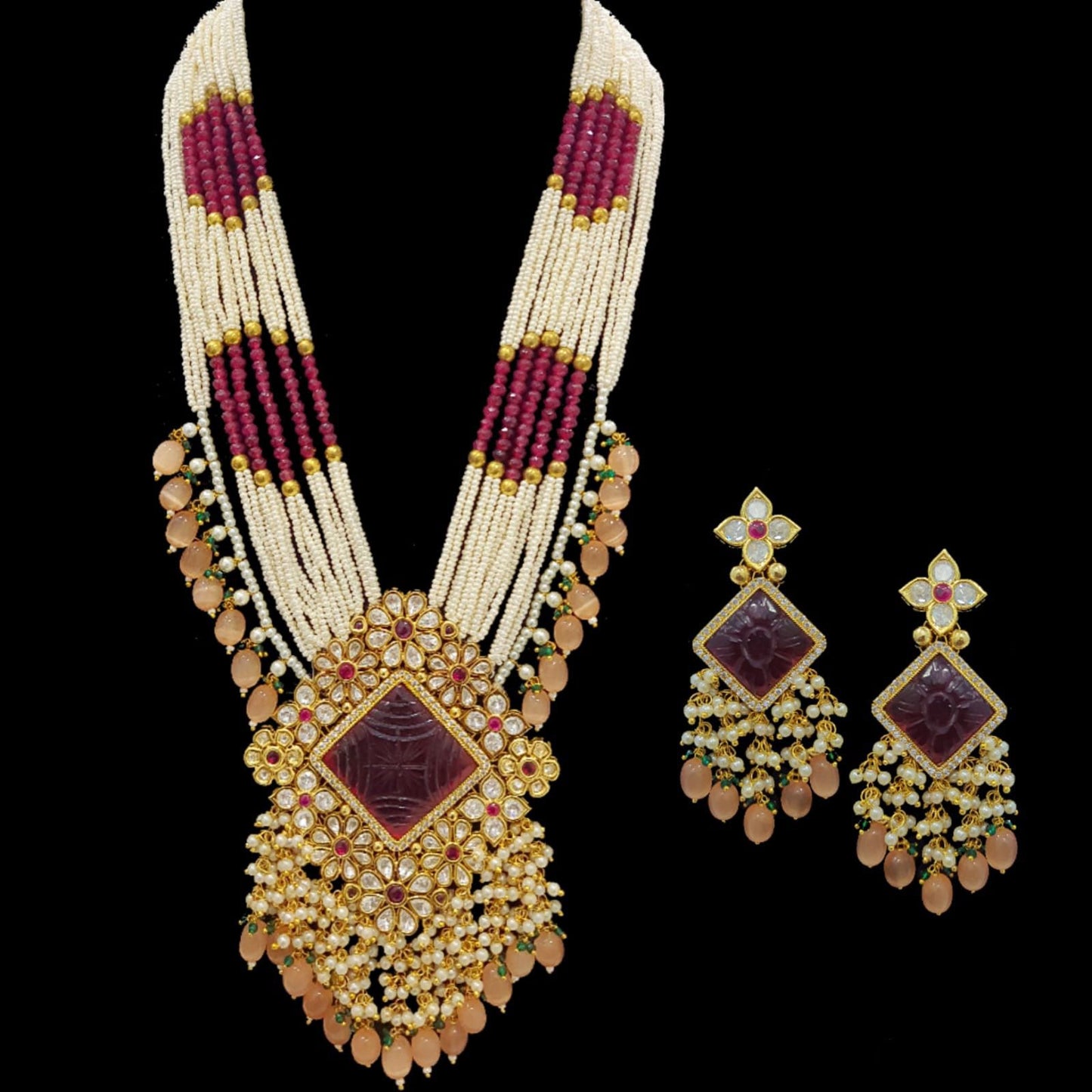 Yashika necklace set - Saffronfashionindia