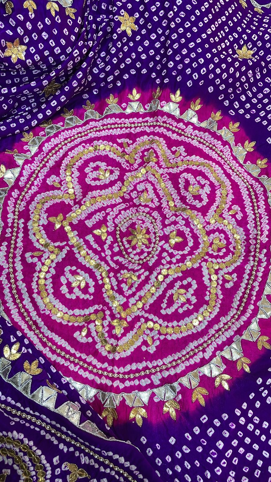 Royal Indian heritage gajji silk dupatta - Saffronfashionindia