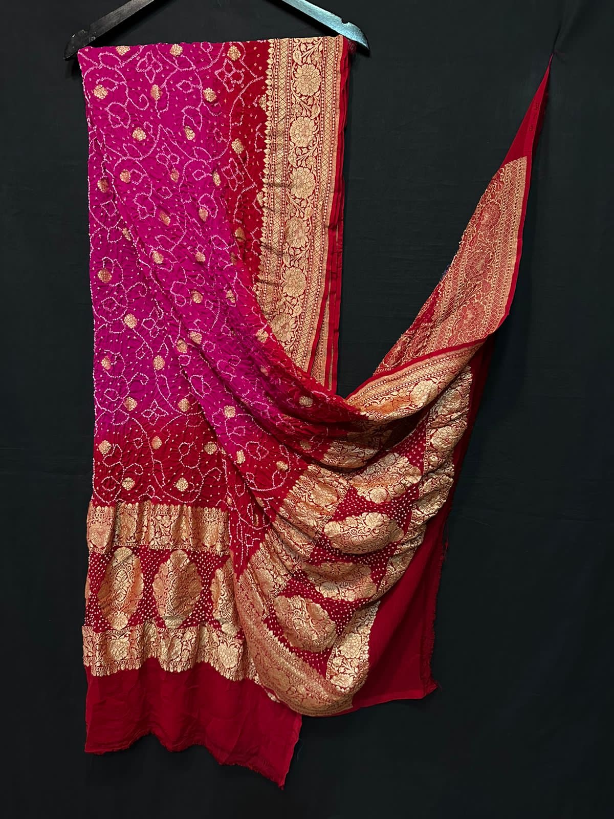 Rai bandhej bandhani dupatta/Exclusive dupatta - Saffronfashionindia