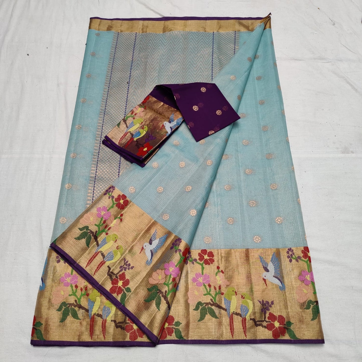 Mahisha zari Kota Indian traditional sarees - Saffronfashionindia