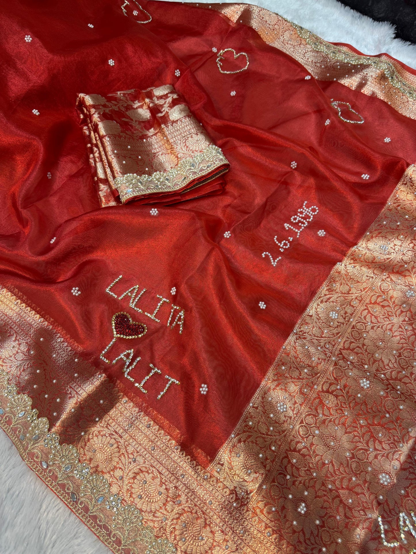 Suhaagan saree names sari Indian saree blouse Saffronfashionindia
