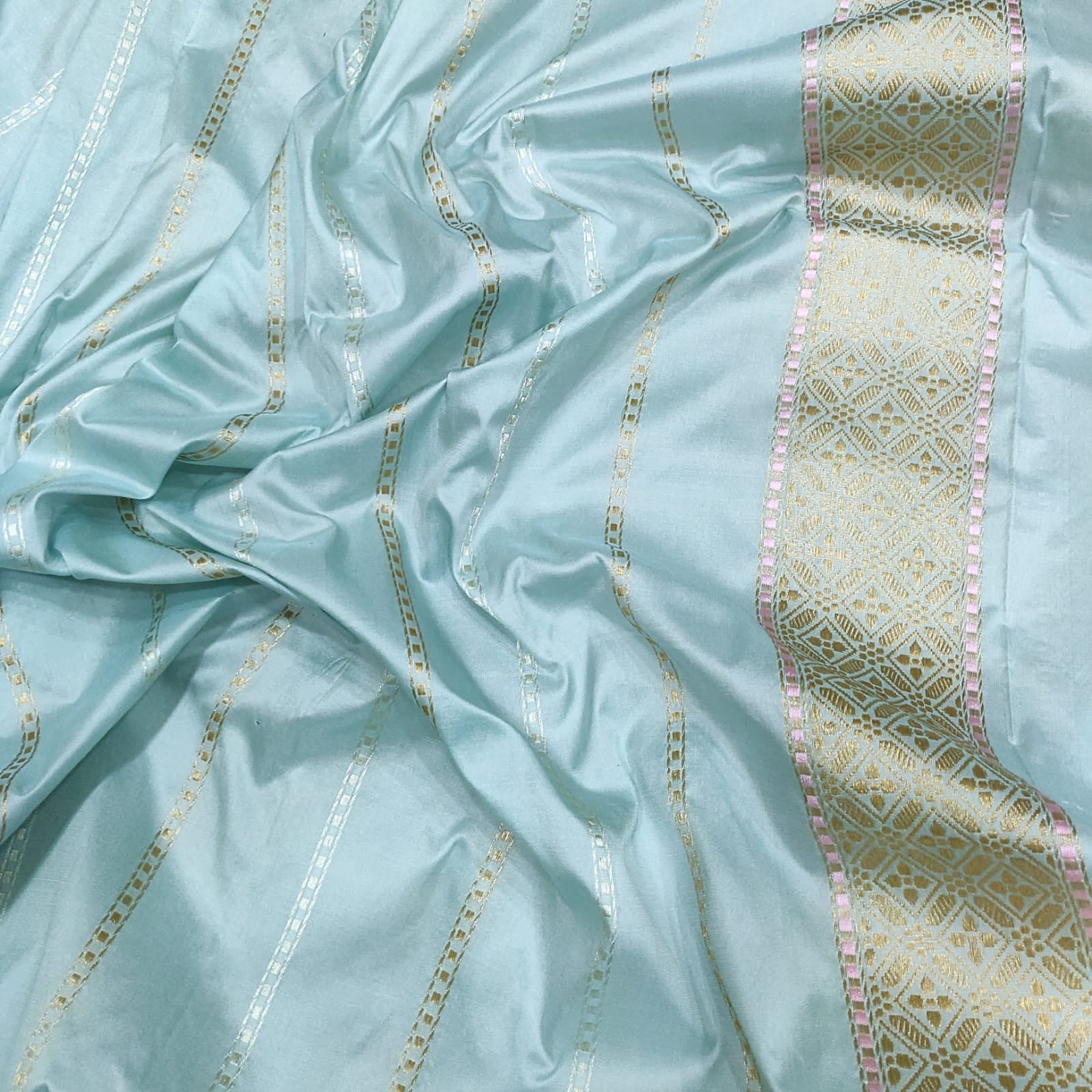 Chameli Katan kadwa exclusive saree - Saffronfashionindia