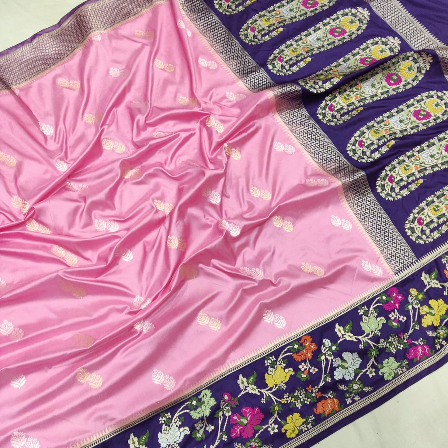 Arvika katan silk handwoven sarees - Saffronfashionindia