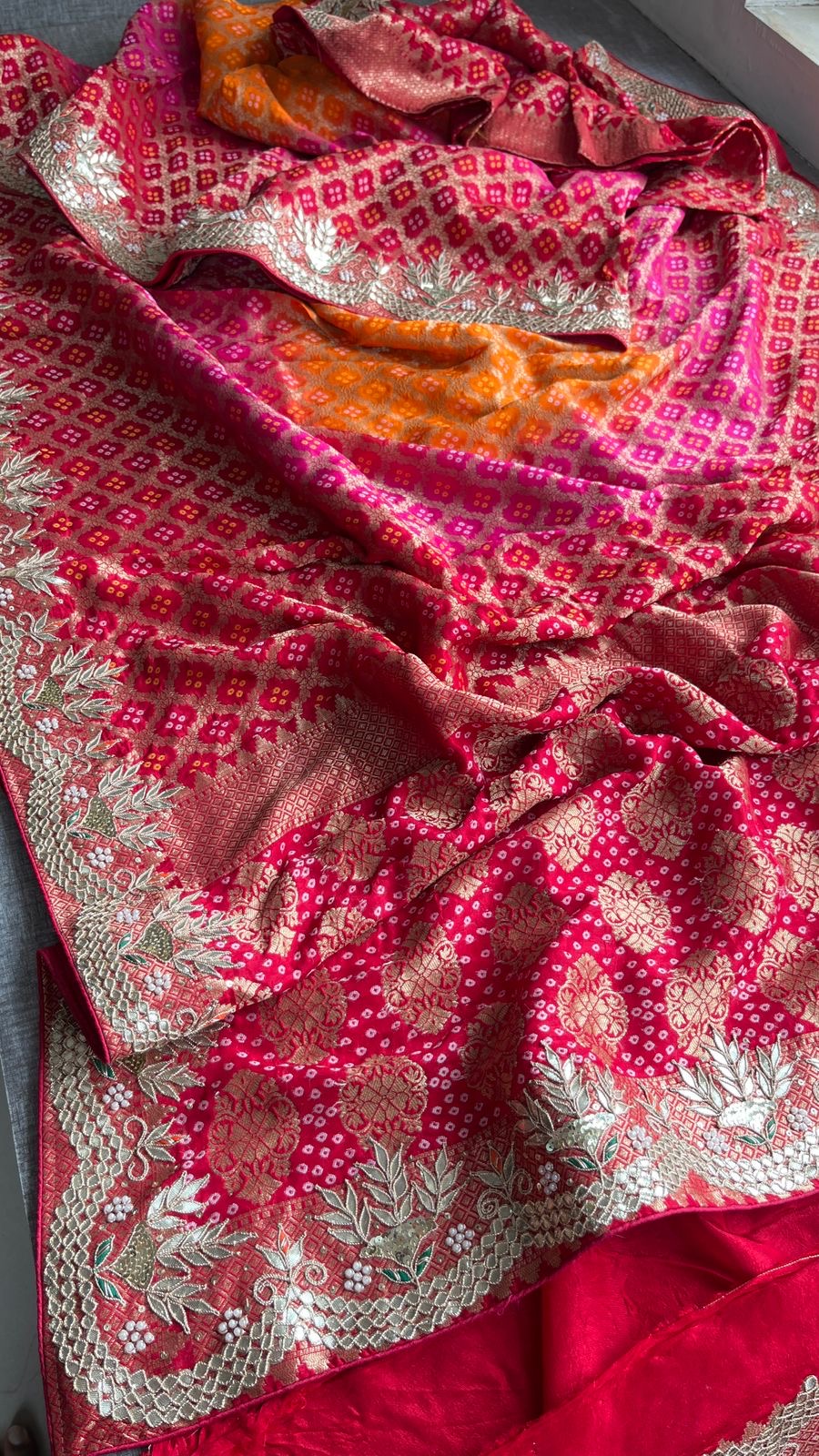 Bandhani saree Banarsi saree Indian sarees SaffronFashion