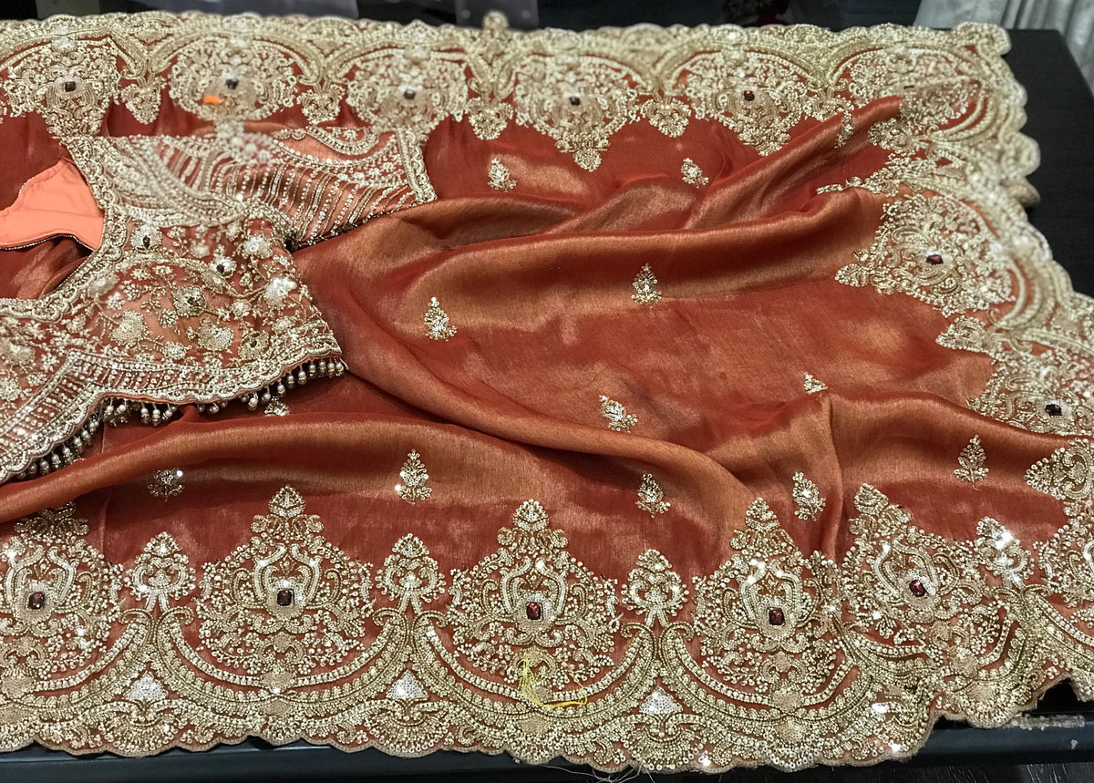Silk Kanjeevaram saree Indian sarees traditional sari blouse for women wedding sarees SaffronFashion