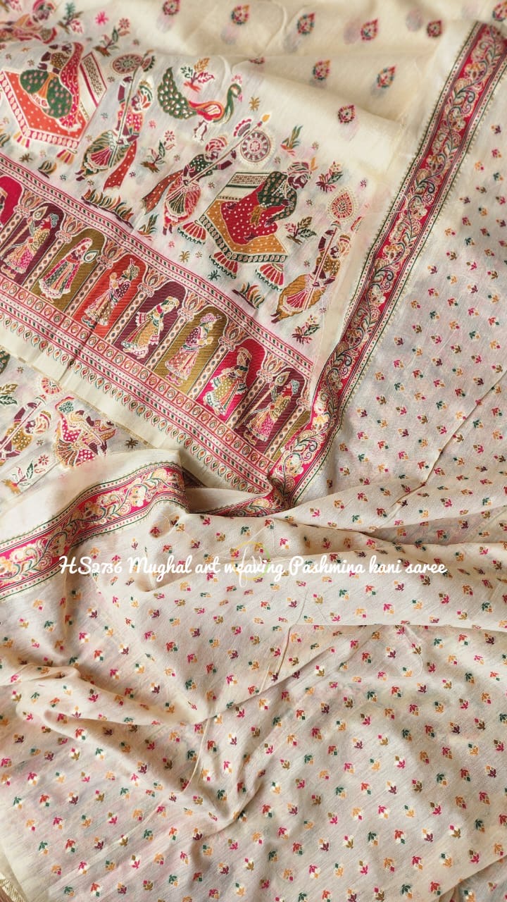 Kani silk Indian heritage saree silk saree - Saffronfashionindia