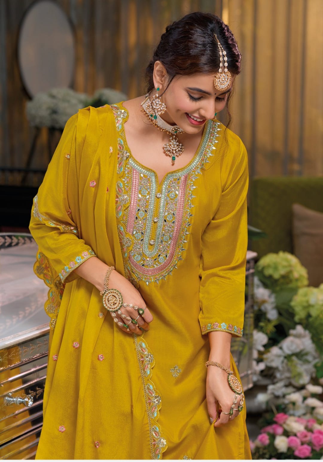 Harmini sharara dress Punjabi Salwar suit SaffronFashion