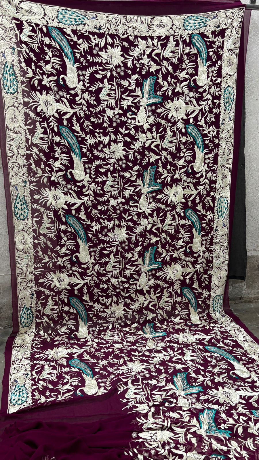 Vanika Parsi saree handcrafted saree Parsi gara sari Indian sarees blouse SaffronFashion