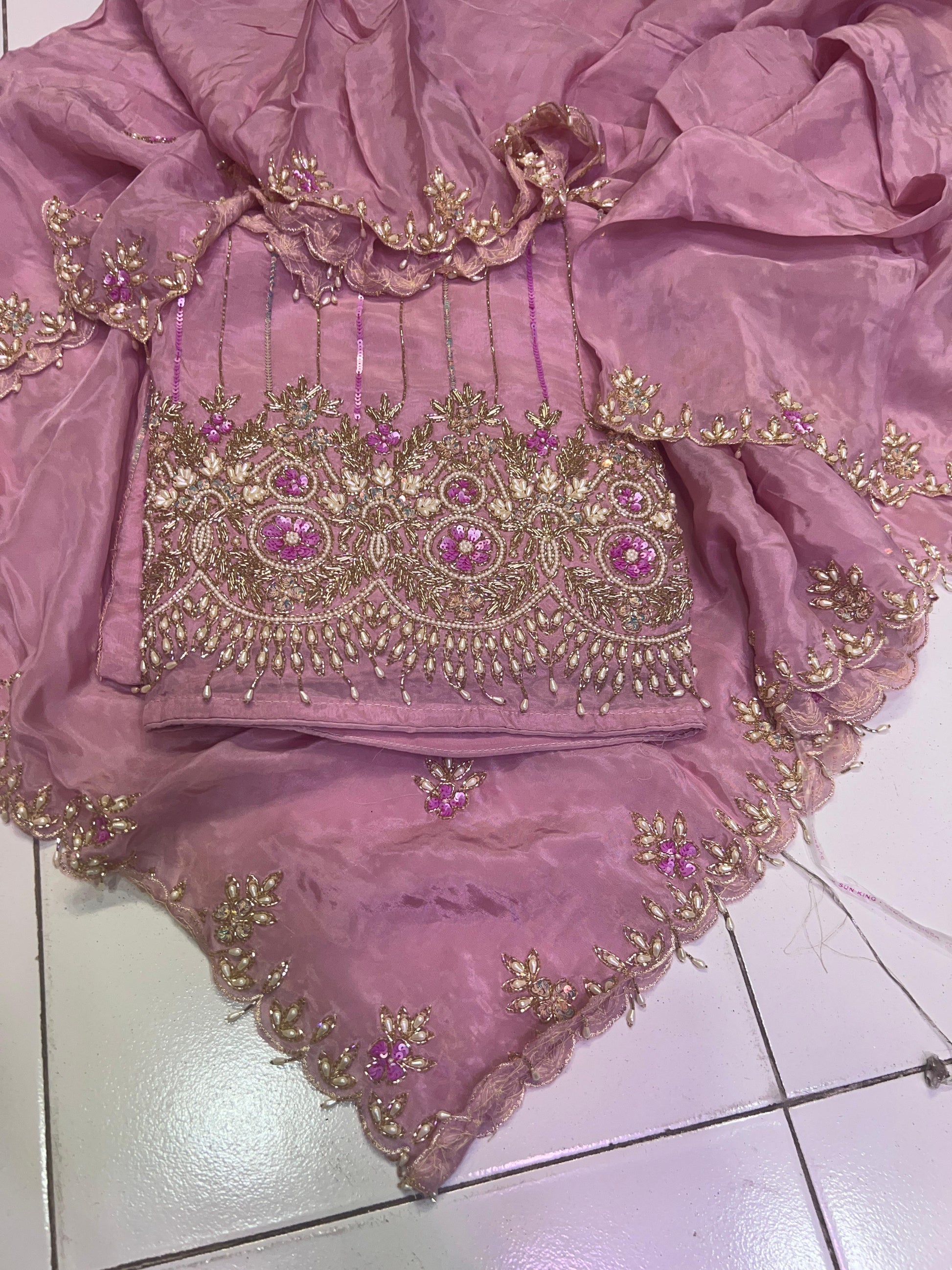 Crepe salwar suit women suit salwar kameez - Saffronfashionindia