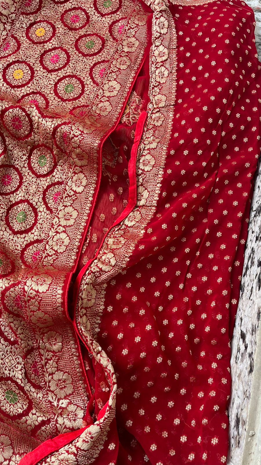 Premium Khaddi Gorgette Saree Traditional Sarees - Saffronfashionindia