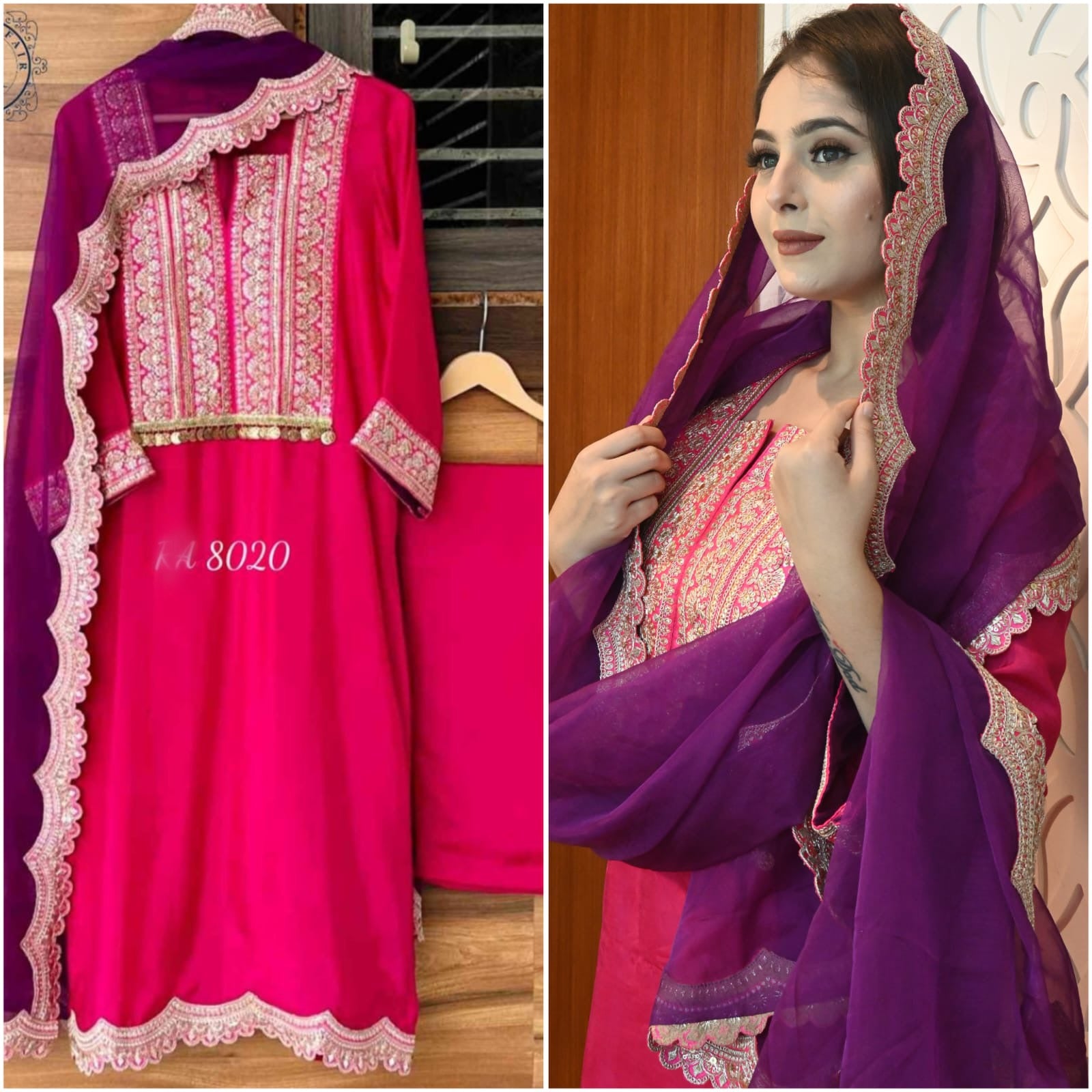 Lavisha silk suit Indian salwar - Saffronfashionindia