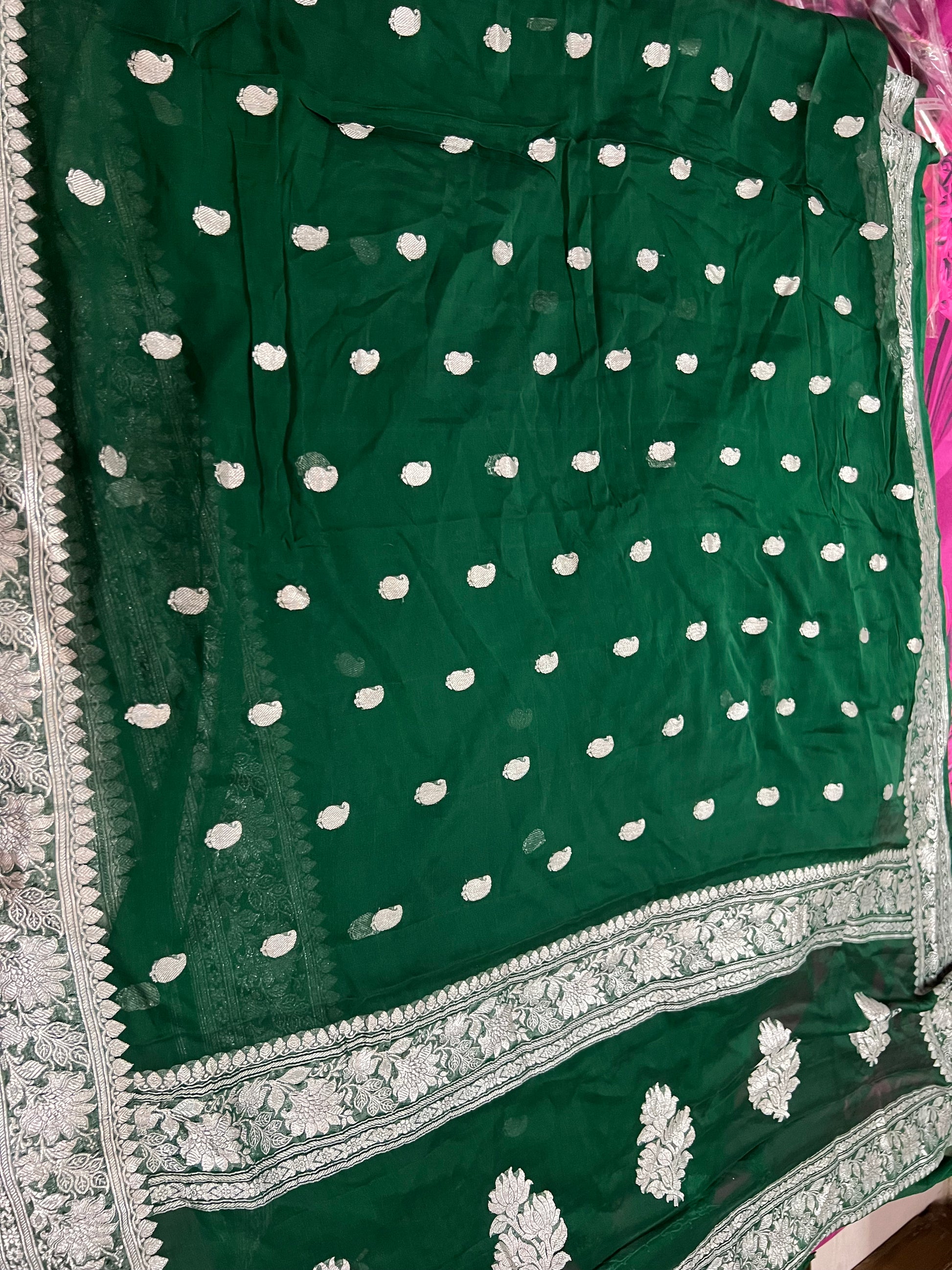 Banarsi Chiffon Saree Indian saree - Saffronfashionindia