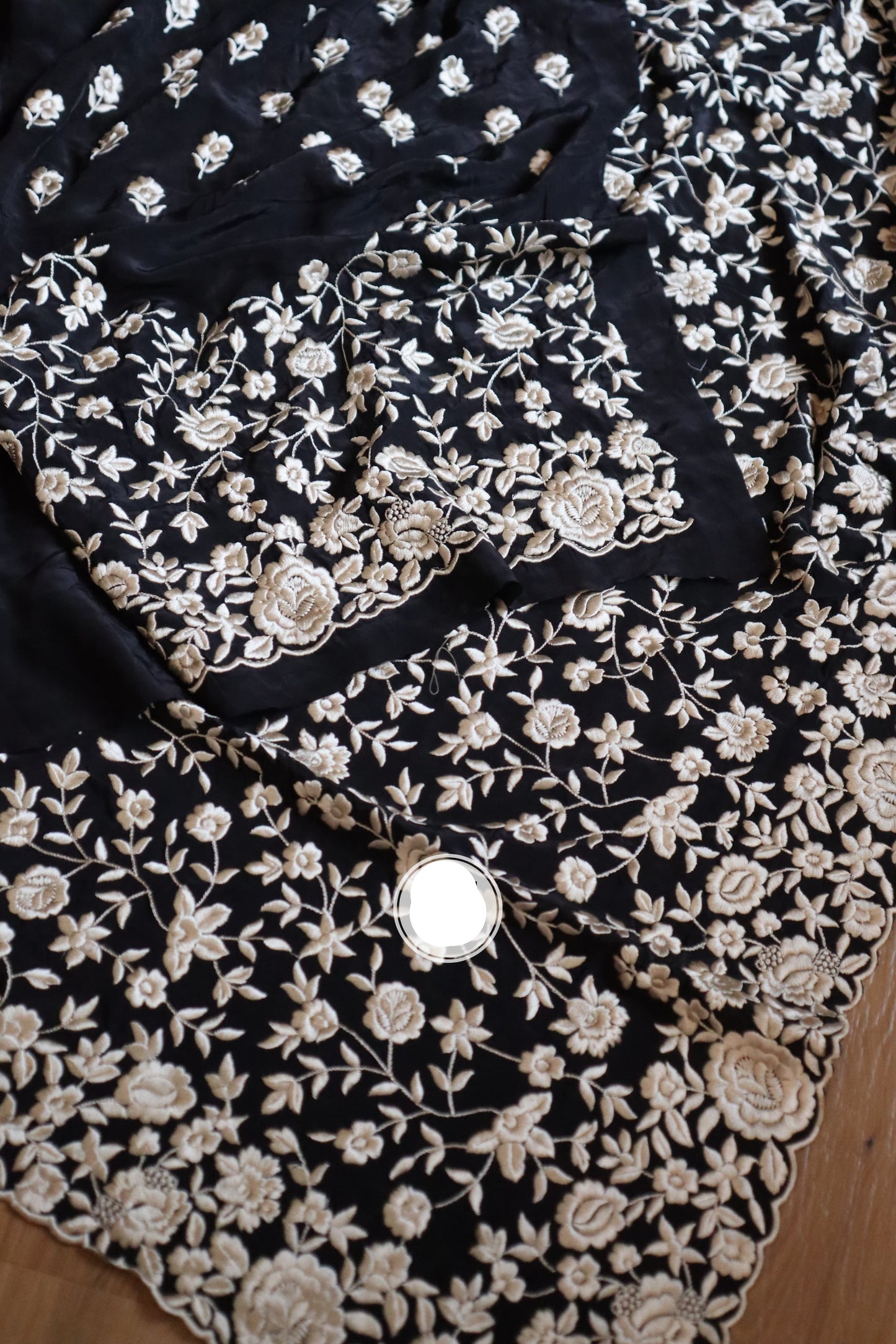 Luvisha Parsi inspired saree crepe beautiful sarees SaffronFashion
