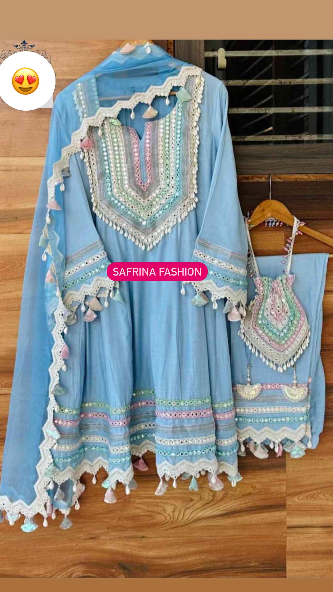 Indian Pakistani dress women Salwar pant dupatta - Saffronfashionindia