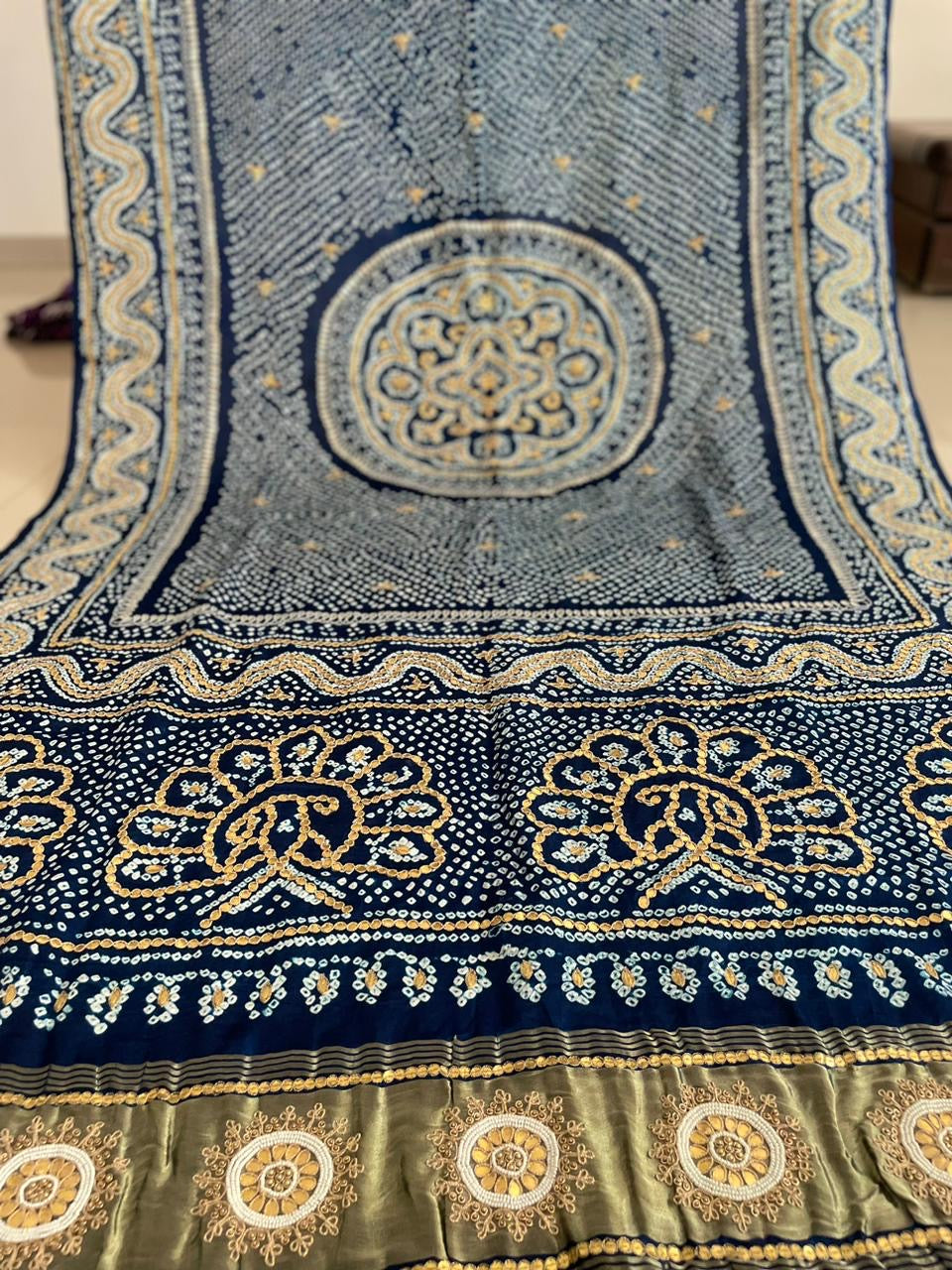 Zabesha gajji silk Dupatta Indian Dupatta Traditional Dupatta Pakistani Dupatta - Saffronfashionindia