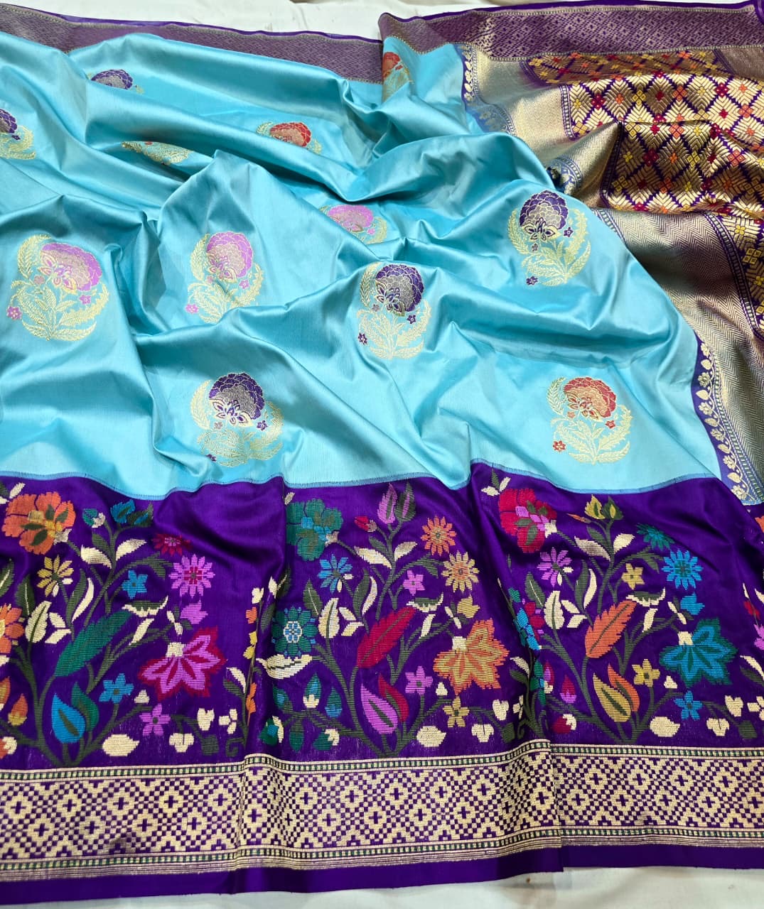 Yubhi Banarsi saree handwoven saree kadwa sarees SaffronFashion