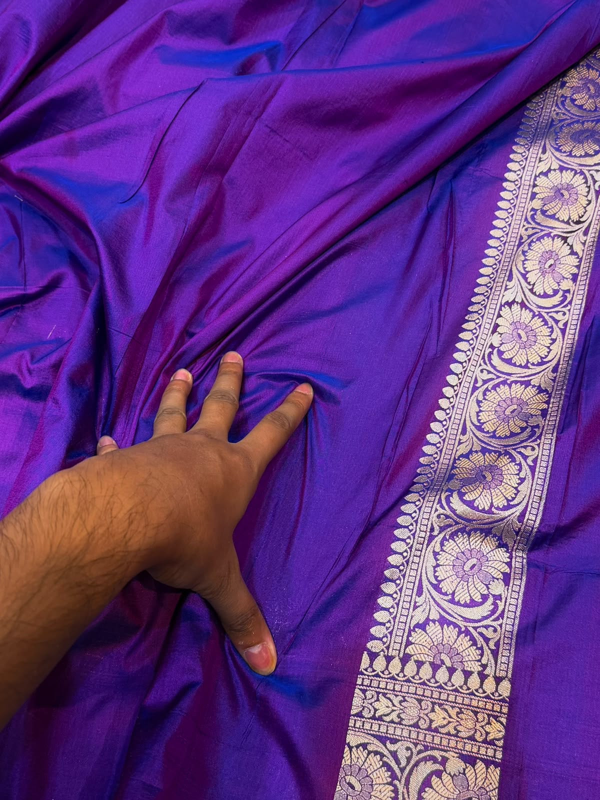 Woven katan pure silk saree rangkat silk saree Indian sari blouse Saffronfashionindia