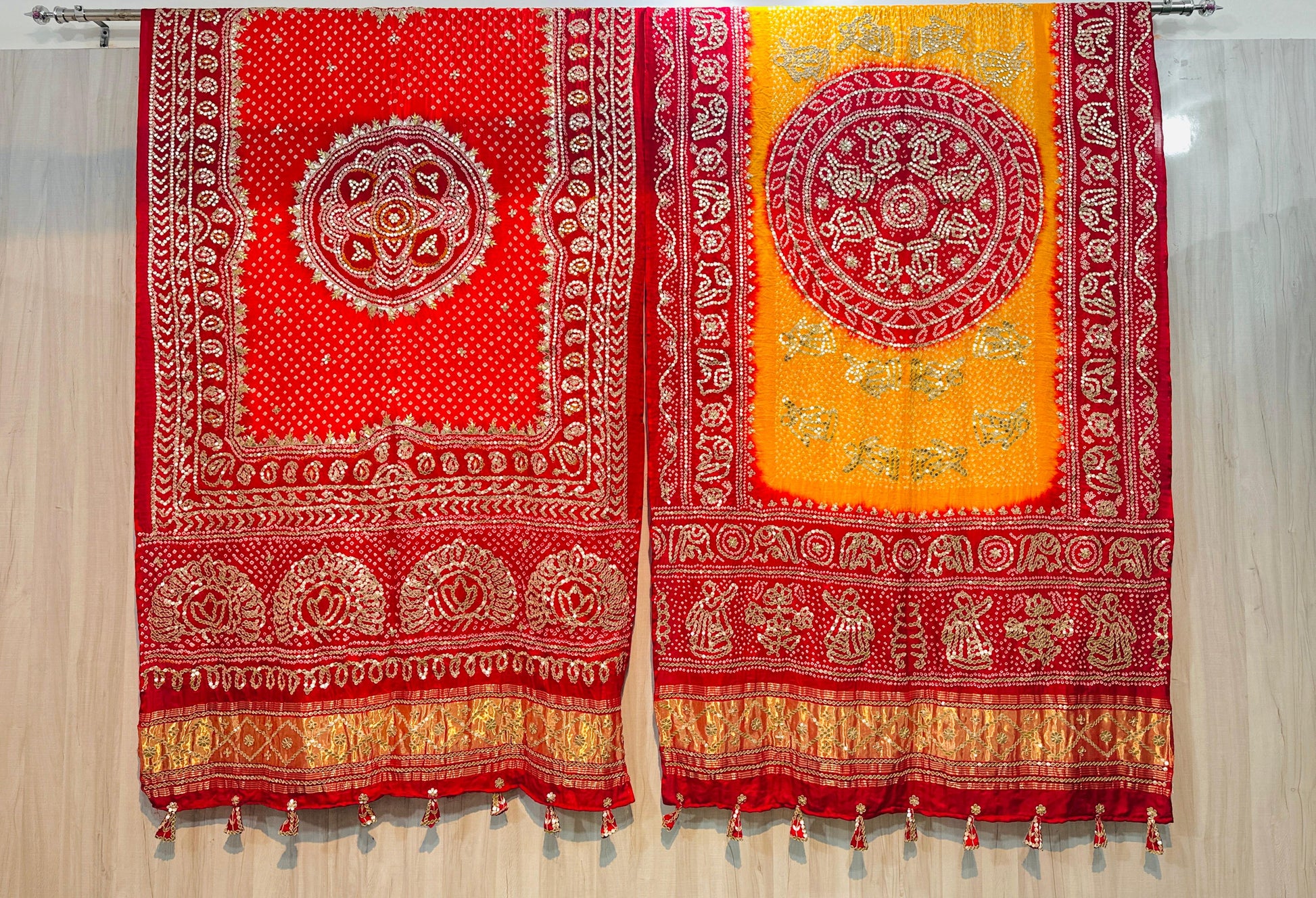 Luxurious gajji silk dupatta Indian traditional dupatta - Saffronfashionindia