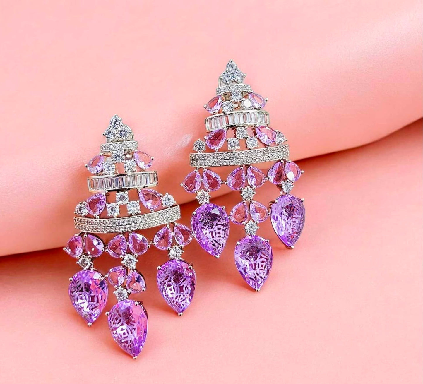 Stone earrings for women cocktail earrings partywear earrings SaffronFashion