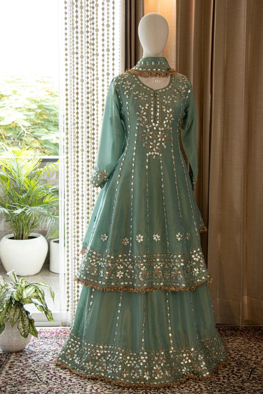 Maheem Pakistani gharana dress SaffronFashion