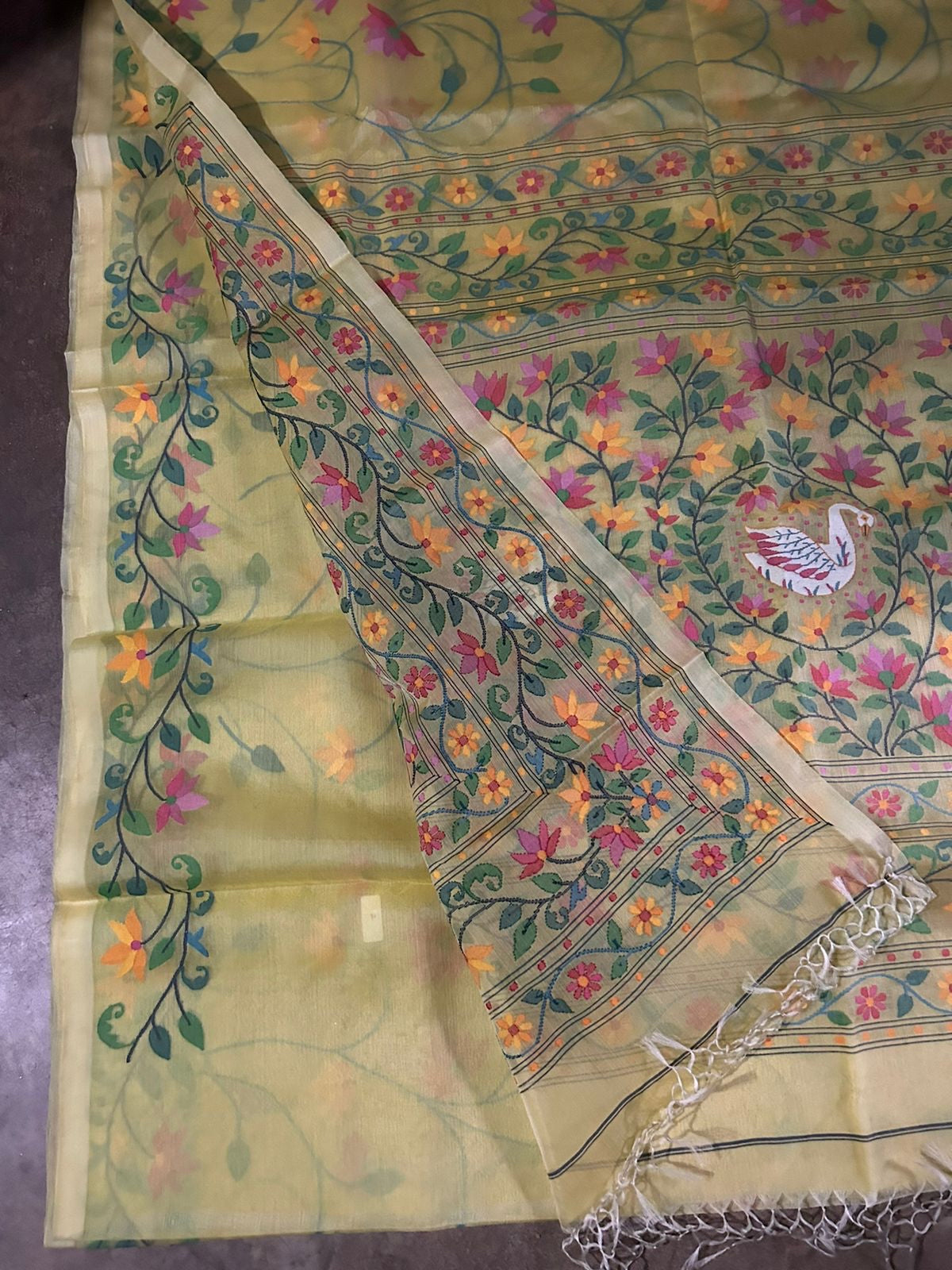 Sunati muslin jamdani sarees - Saffronfashionindia