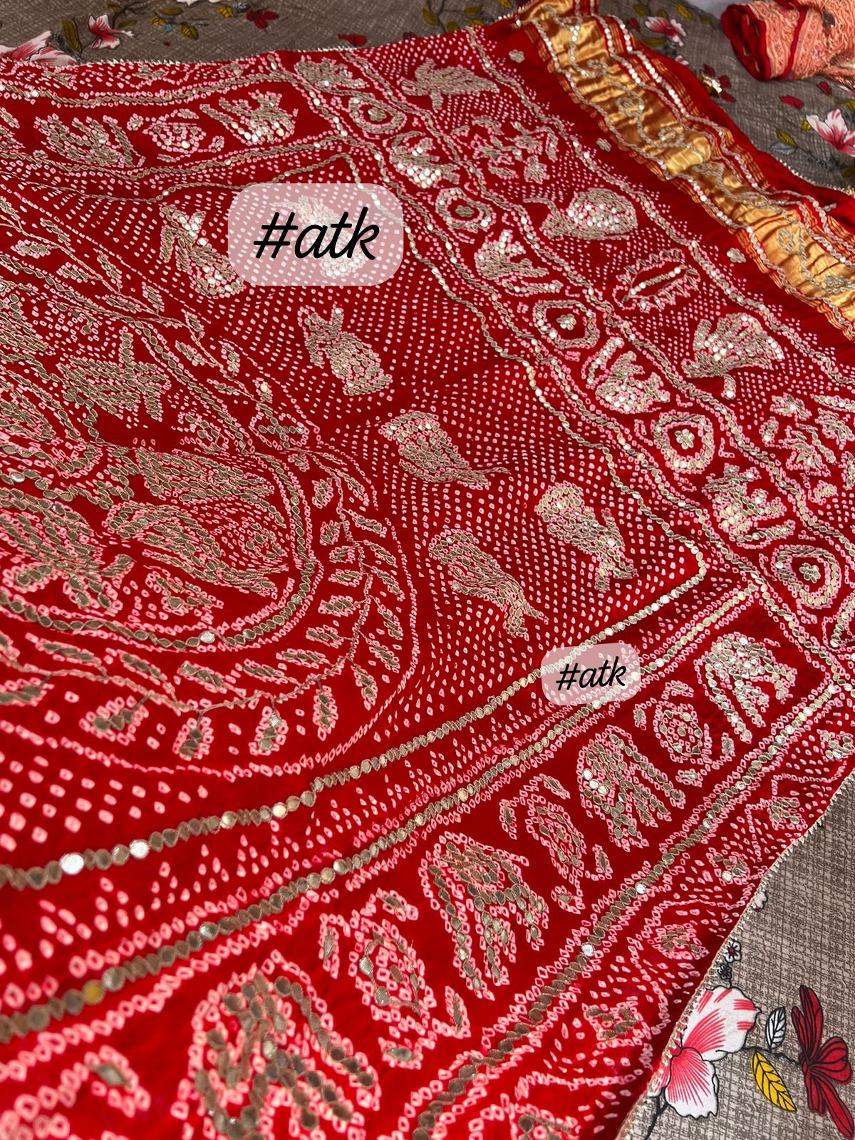 Rasmandal Gottapatti handwork dupatta - Saffronfashionindia
