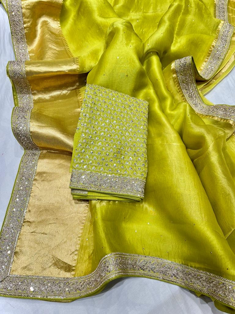 Ruksaar Kanjeevaram inspired Indian sarees - Saffronfashionindia