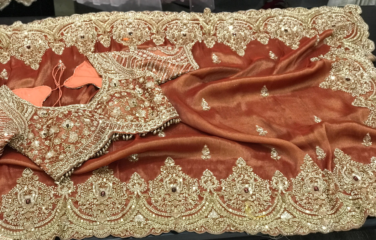 Silk Kanjeevaram saree Indian sarees traditional sari blouse for women wedding sarees SaffronFashion