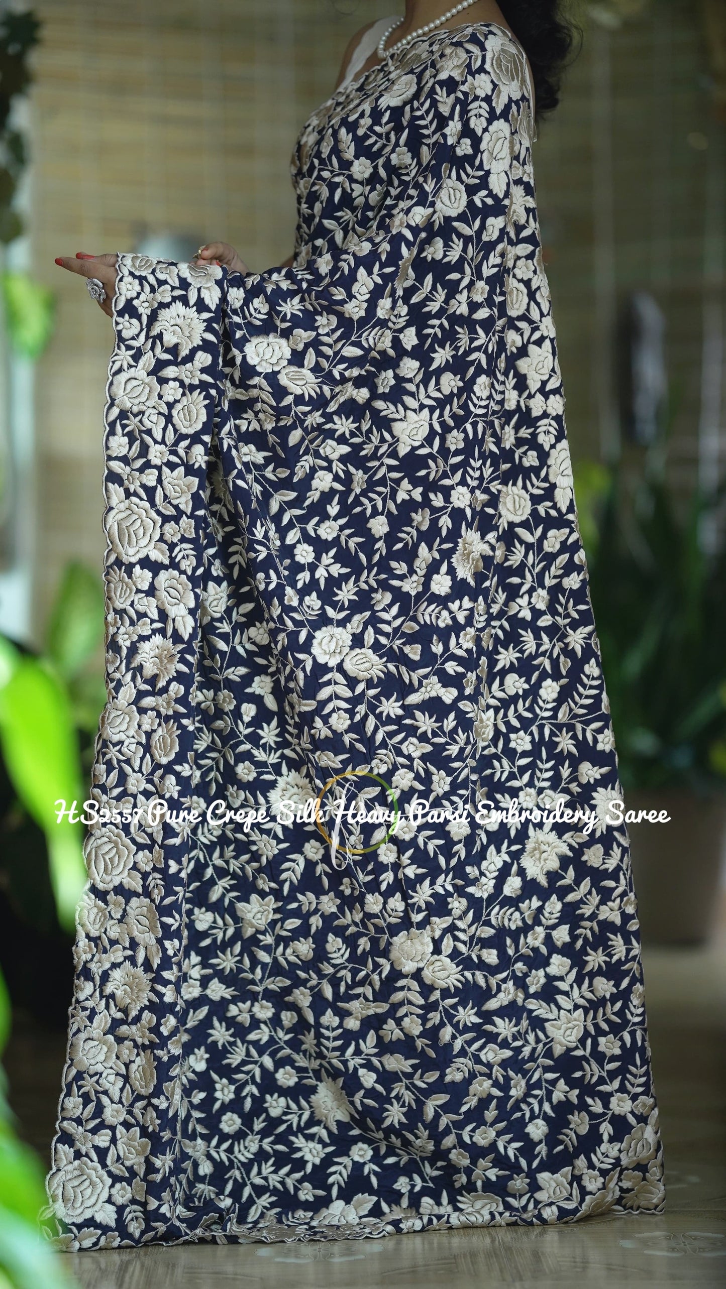 Vanisha Parsi Inspired Embroidery Sarees ExclusiveSaree - Saffronfashionindia