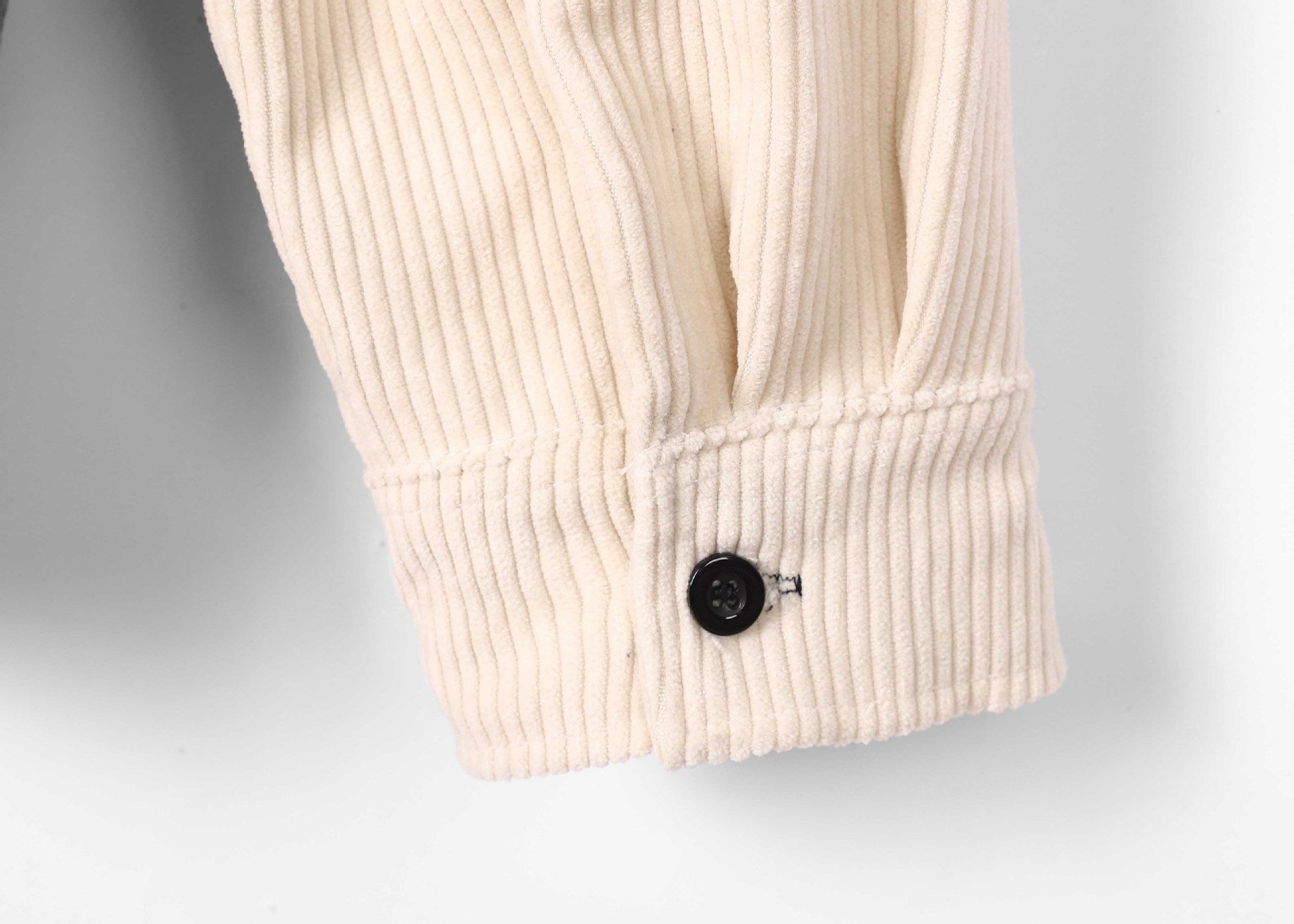 Men's Fashion Stitching Corduroy Long-sleeved Shirt - Saffronfashionindia