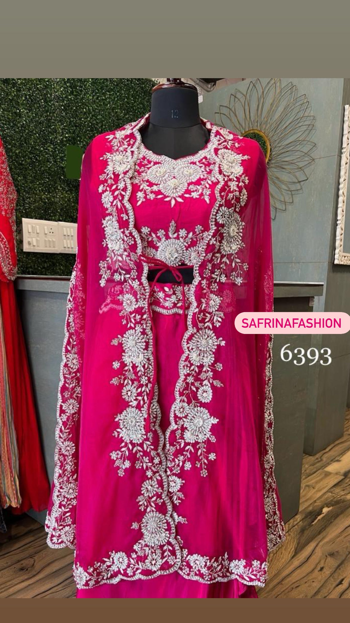 Pink Satin Organza Indowestern Dress Women Dress Sangeet Dress - Saffronfashionindia