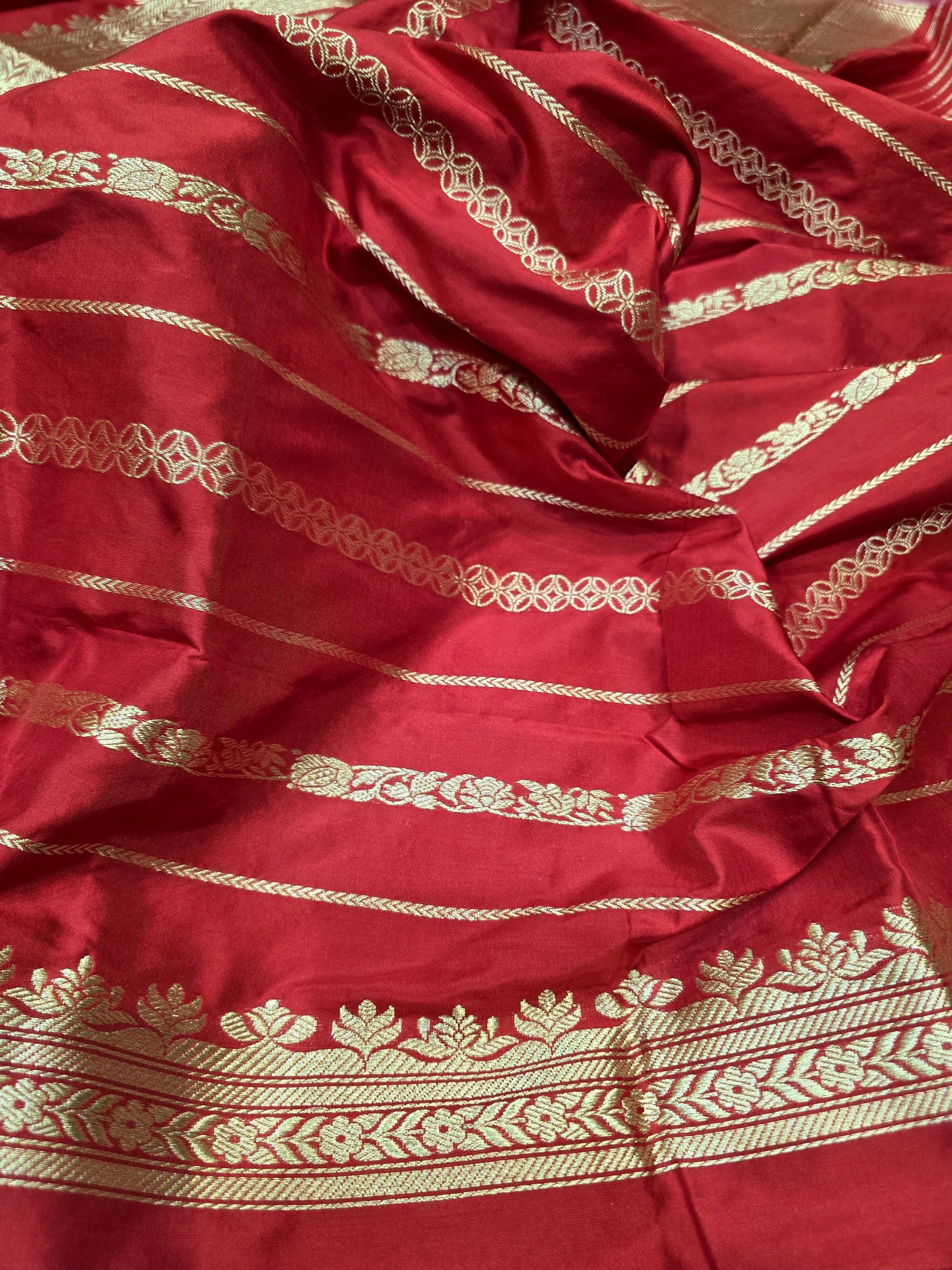 Urmia Banarsi saree handwoven sarees blouse SaffronFashion