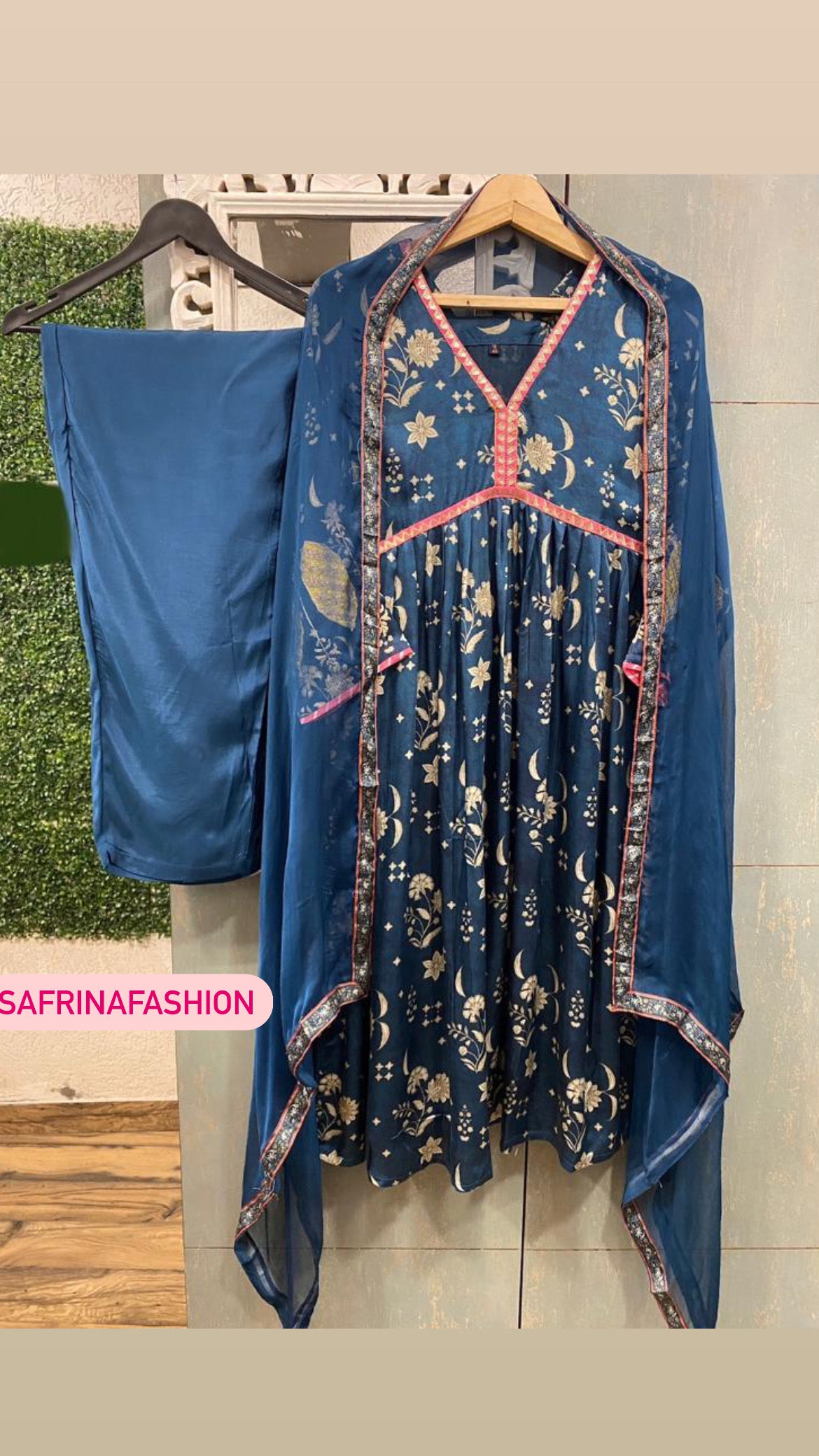 Alia inspired blue dress indian dress - Saffronfashionindia