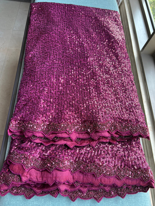 Sequins saree Partywear saree beautiful saree blouse SaffronFashion