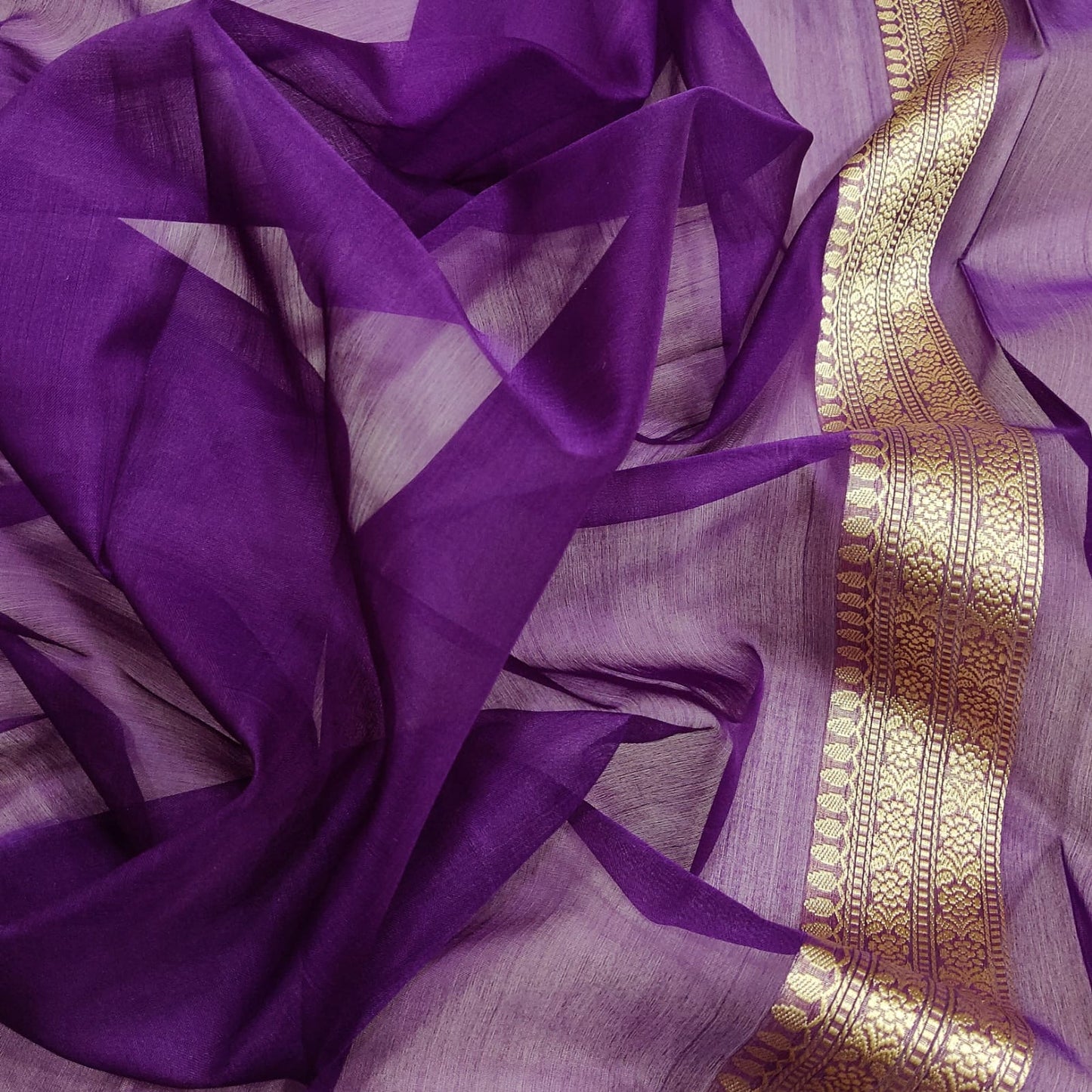 Anvesha katan silk Indian Handwoven Sarees - Saffronfashionindia