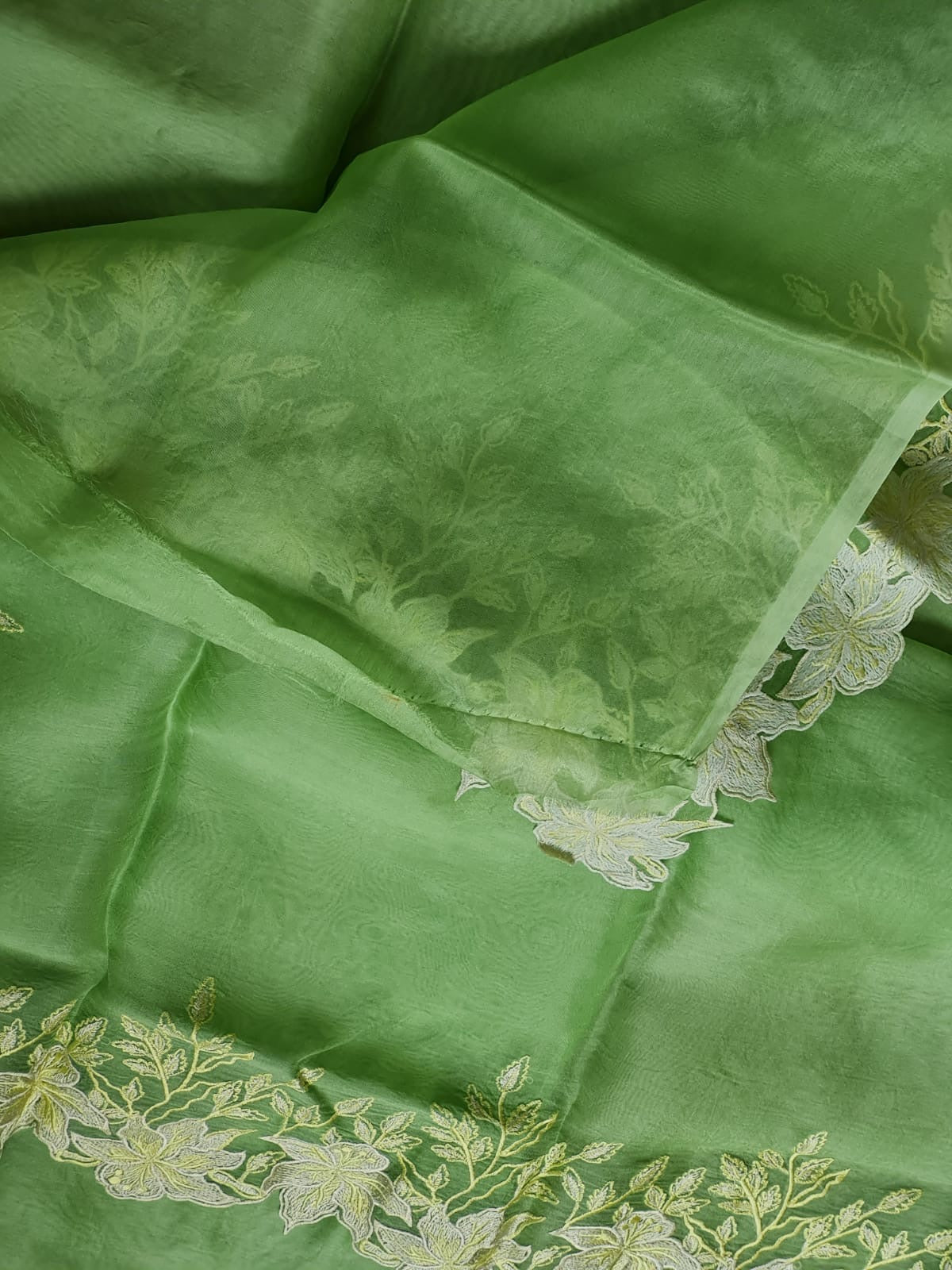 Ivisha Organza silk saree Indian wedding sarees blouse SaffronFashion
