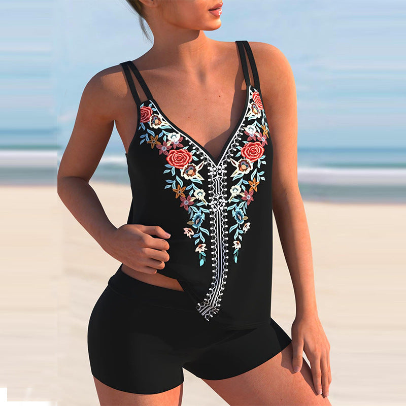Women's Printed Plus Size Bikini Swimsuit Saffronfashionindia