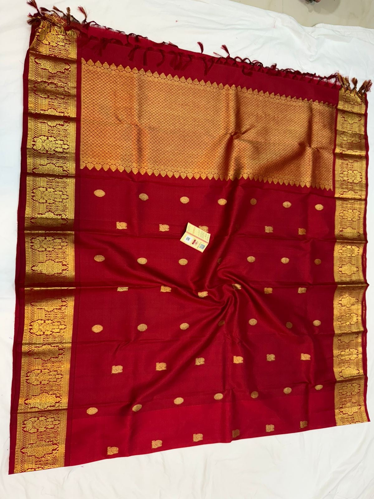 Durga puja inspired kanjeevaram dupatta SaffronFashion