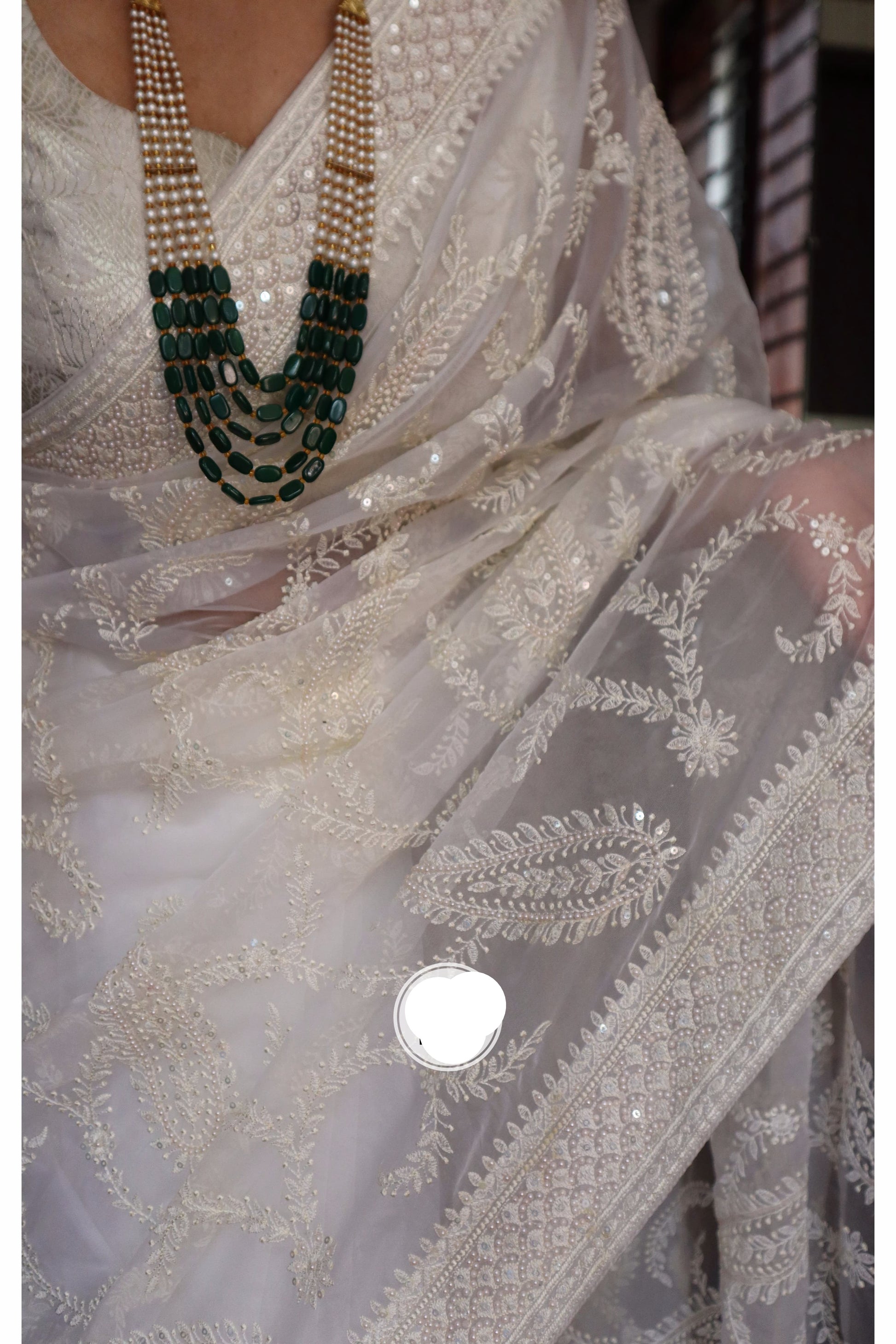 Grace organza saree luxurious saree - Saffronfashionindia