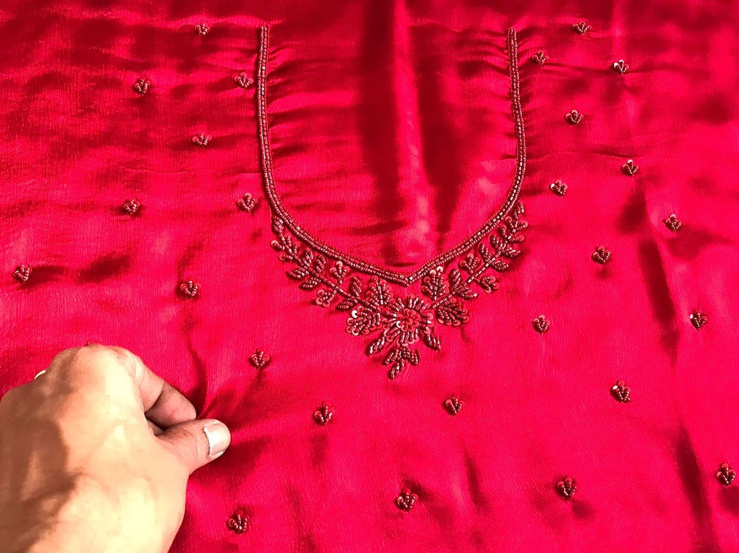 Red Marron luxuer premium silk saree Saffronfashionindia