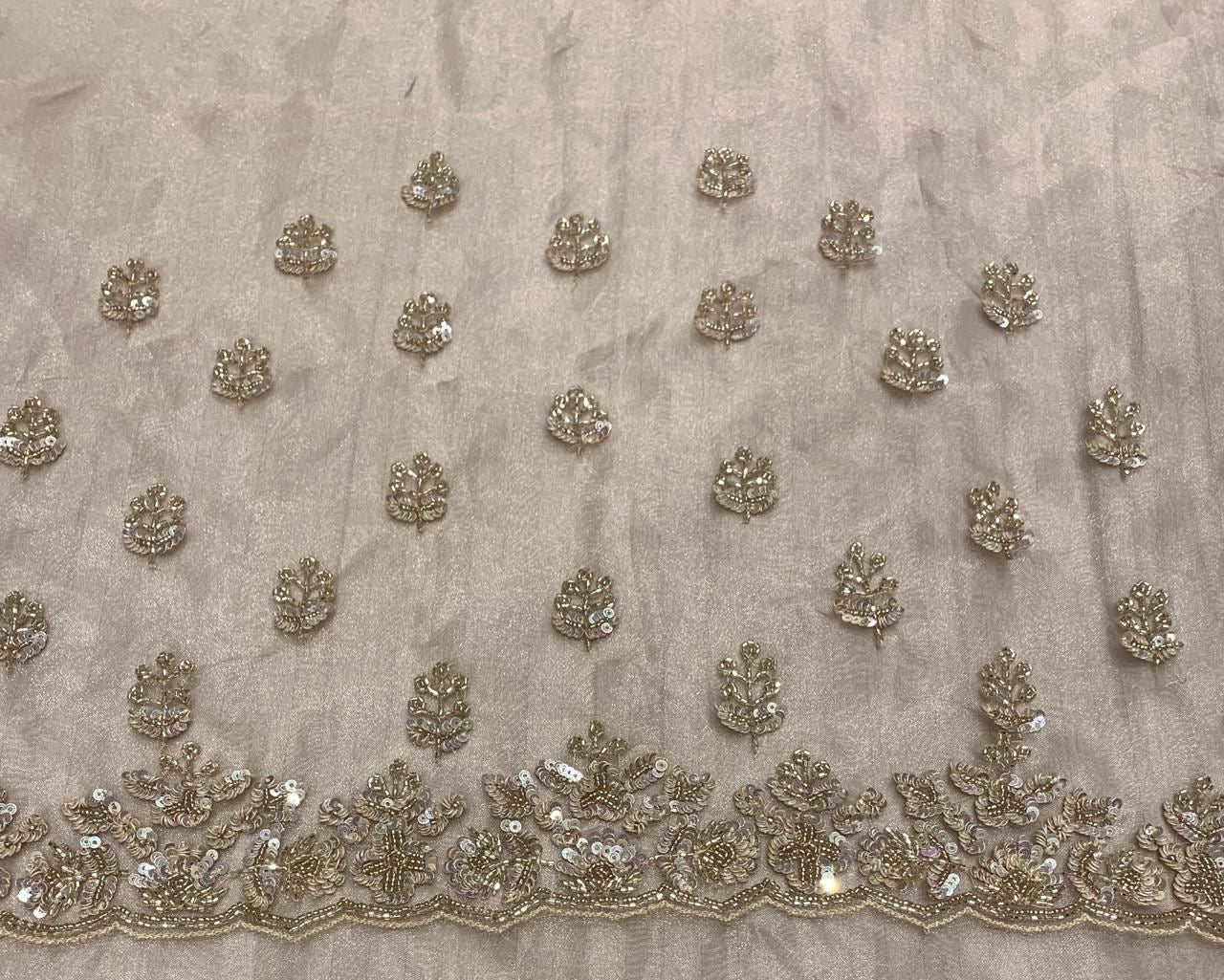 Oliva organza saree handwork saree reception saree blouse - Saffronfashionindia