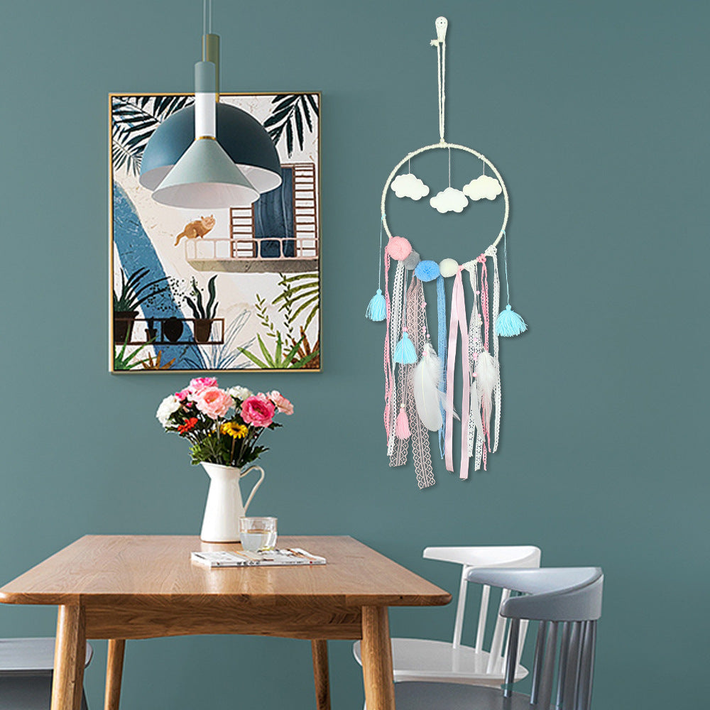 Cloud Dream Catcher Wind Chime Pendant - Saffronfashionindia