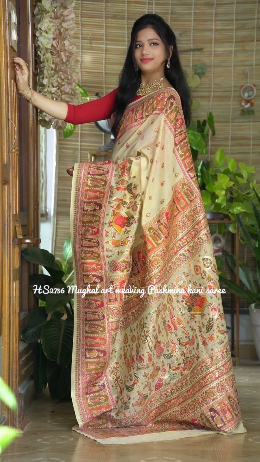 Kani silk Indian heritage saree silk saree - Saffronfashionindia