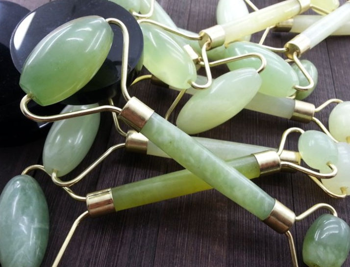 Beauty Jade Massage Facial Massage Beauty Massage Roller - Saffronfashionindia