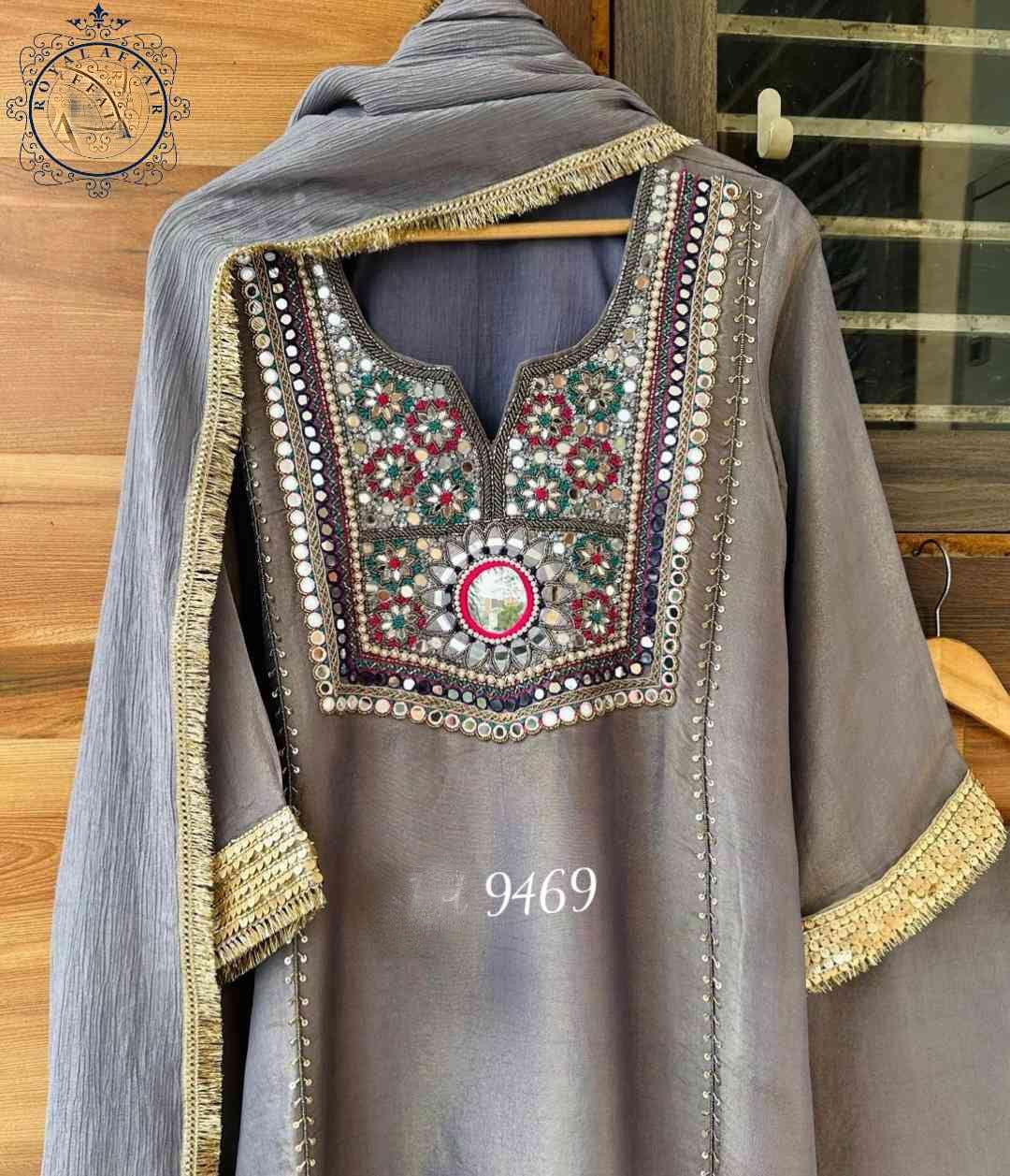 Hand embroidered Salwar Suit Sequence Salwar kameez Saffronfashionindia