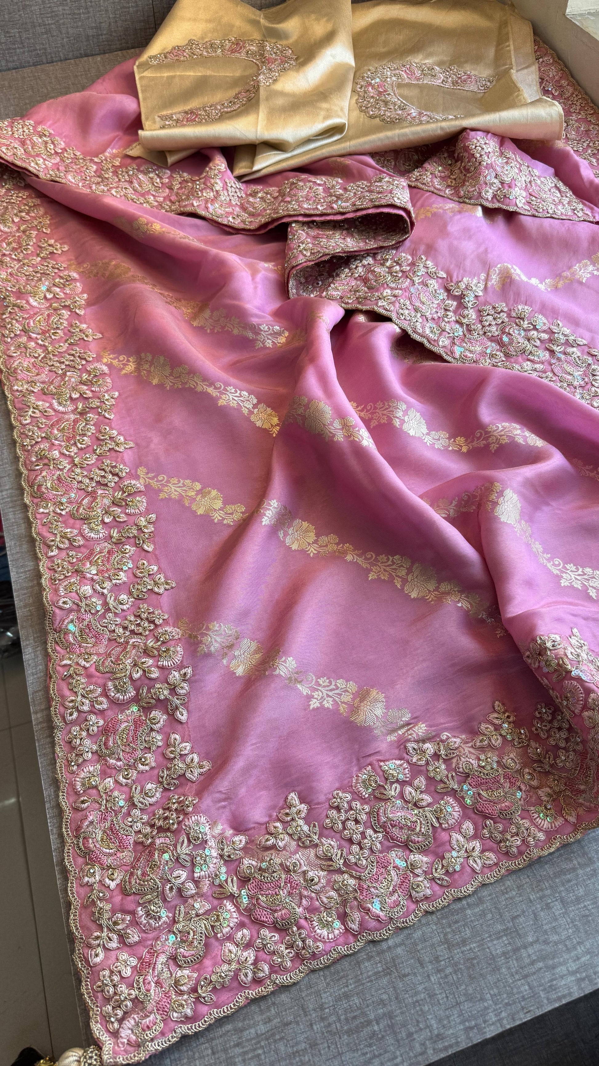 Cosmo Mungalal saree silk saree Indian wedding sarees blouse Saffronfashionindia