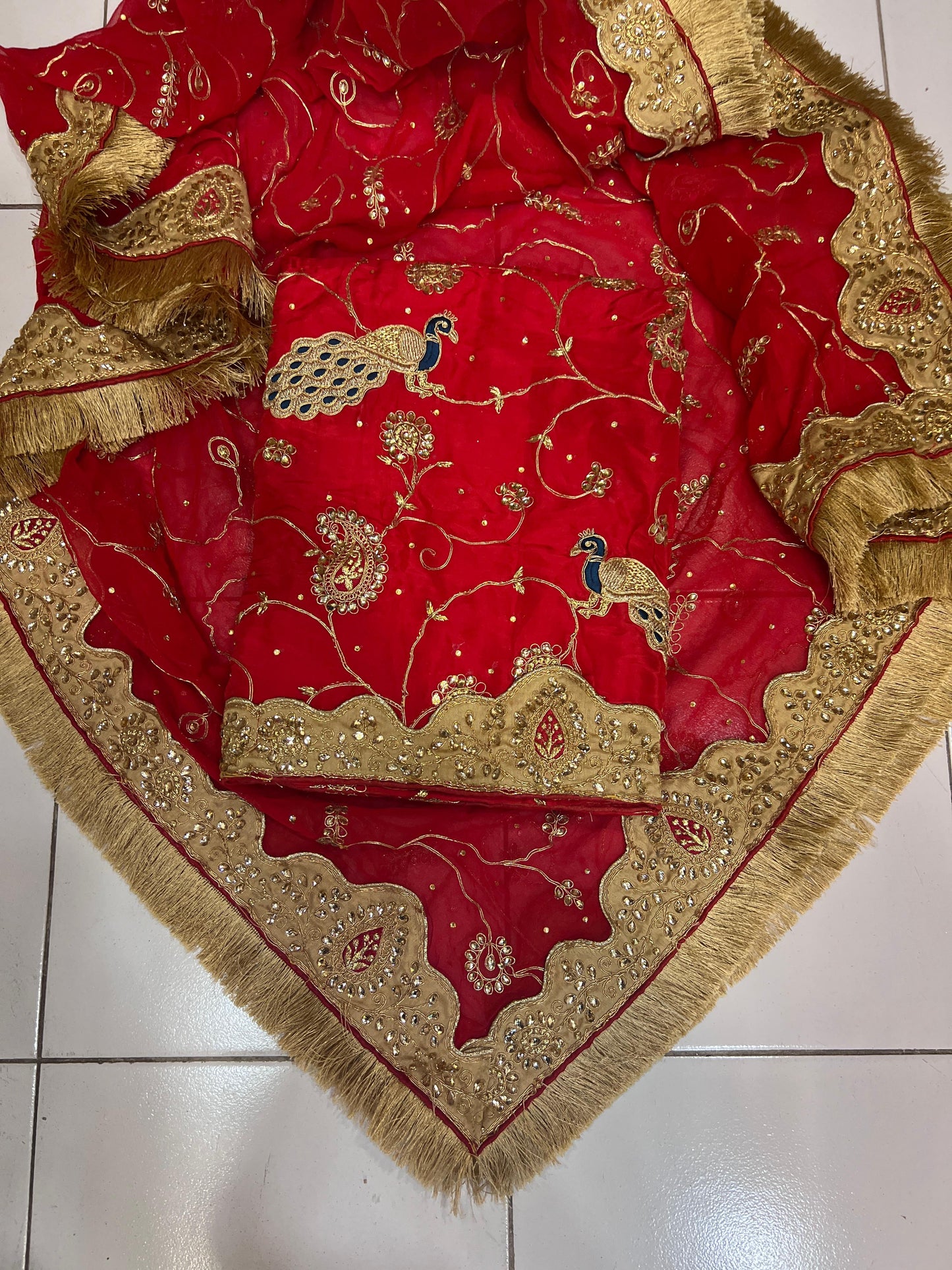 Rumika peacock inspired salwar suit Indian suit - Saffronfashionindia