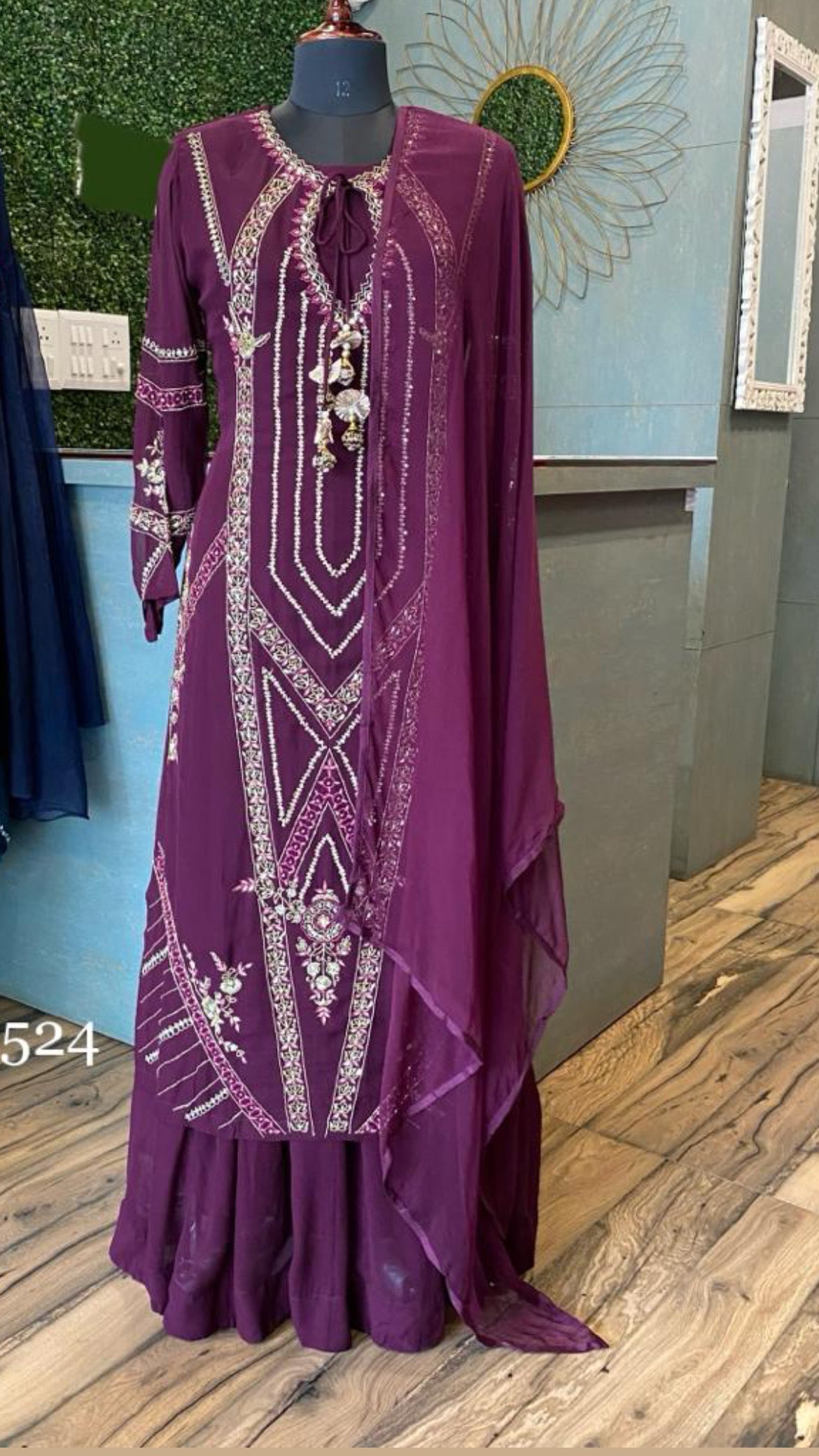 Blossom indowestern dress - Saffronfashionindia