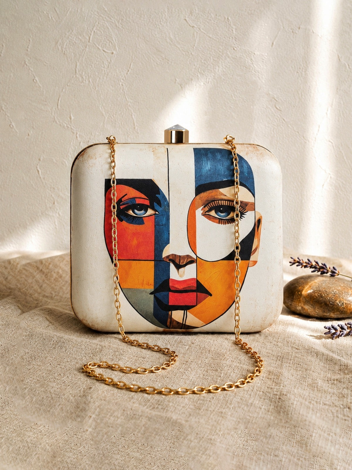 Printed clutch bag women purse festive clutch wedding bags Saffronfashionindia