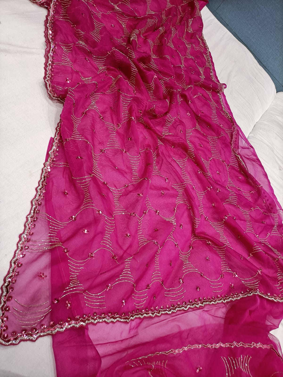Ivshika Organza Partywear Saree trendy sarees - Saffronfashionindia